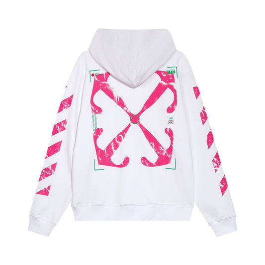 Off-White c/o Virgil Abloh Moon Cam Arrow Skate Hoodie White
