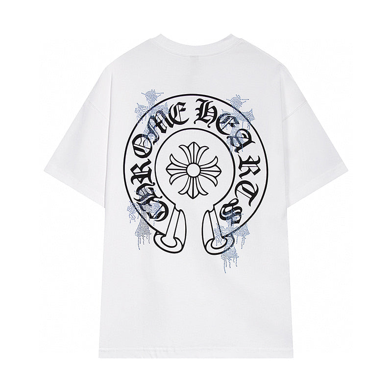 Chrome Hearts - Logo Cross Diamond T-Shirt White