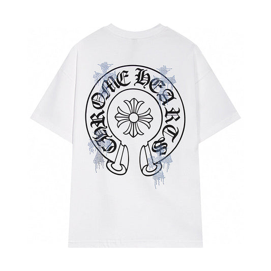 Chrome Hearts - Logo Cross Diamond T-Shirt White