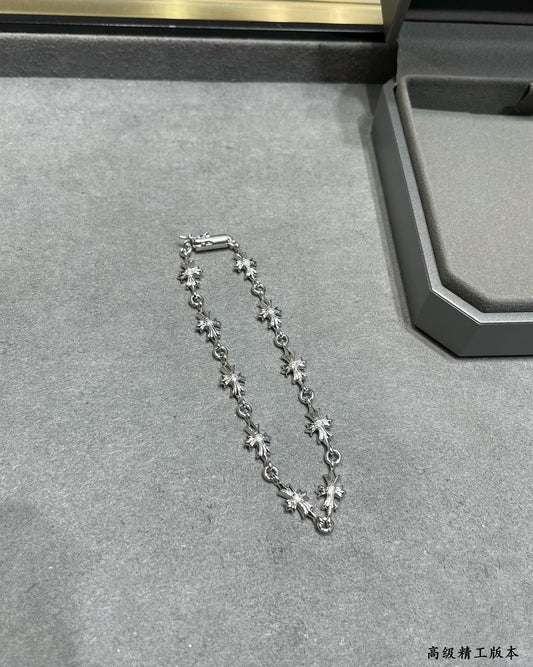 Chrome Hearts - Tine-e 13 Link Silver Bracelet