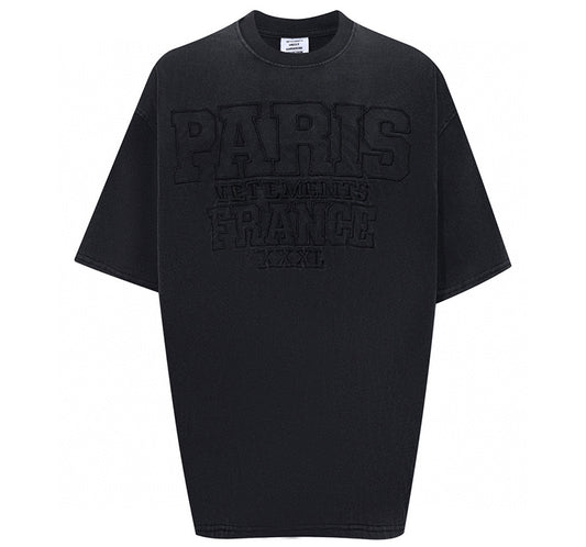 VETEMENTS  Paris XXXL T-shirt | Black