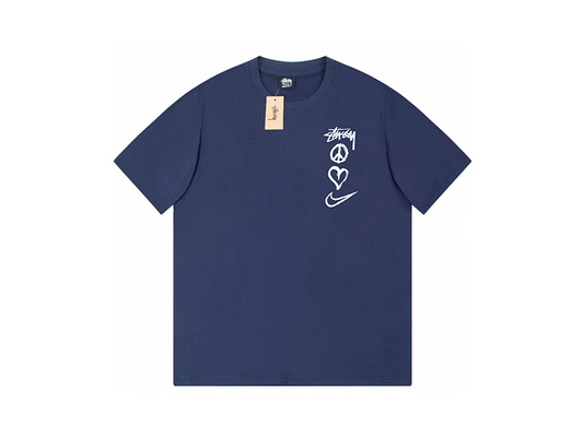 Nike x Stussy Peace, Love, Swoosh T-shirt Navy