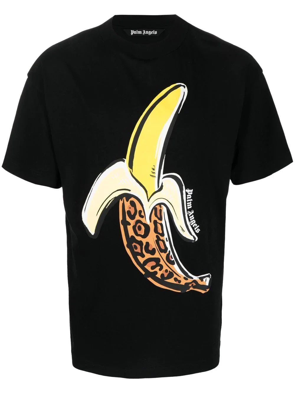Palm Angels Leopard Banana T-Shirt Black