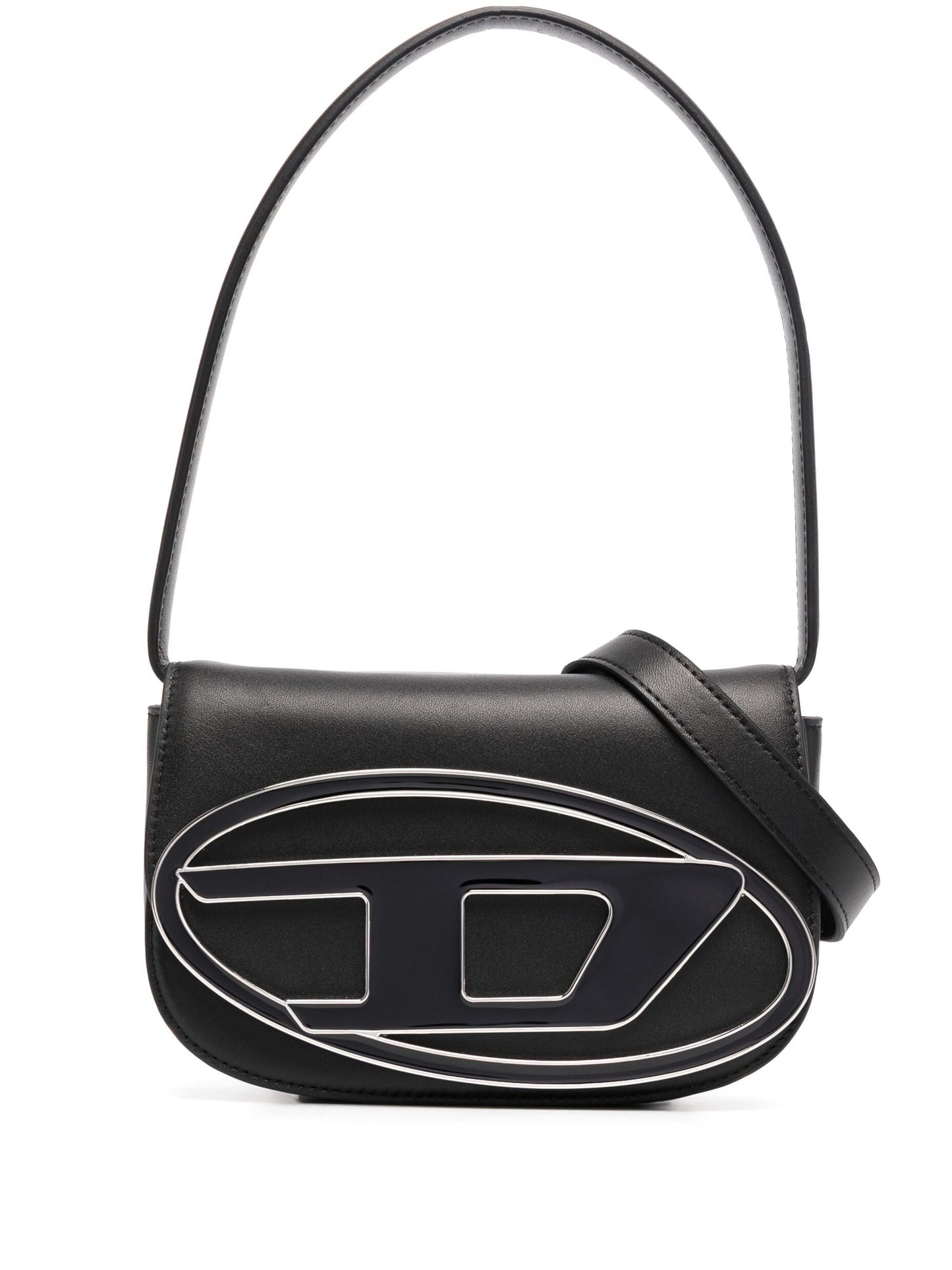 Diesel 1DR Iconic Bag D Logo Plaque Black