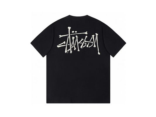 Stussy Bones Stock T-Shirt Black