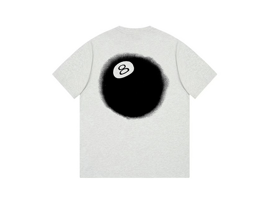 Stussy 8 Ball Fade T-Shirt Grey