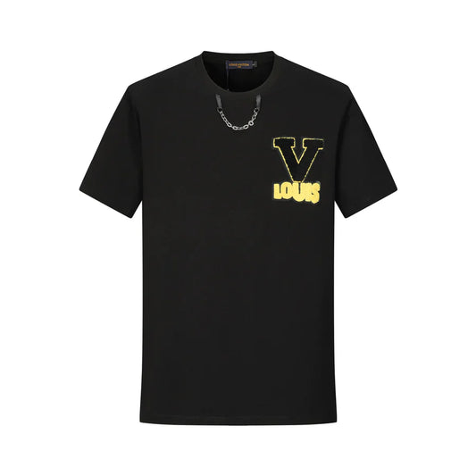 Louis Vuitton Patch Varsity T-Shirt Black