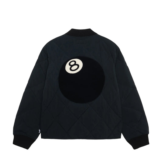Stüssy 8 BALL QUILTED LINER JACKET (Black)
