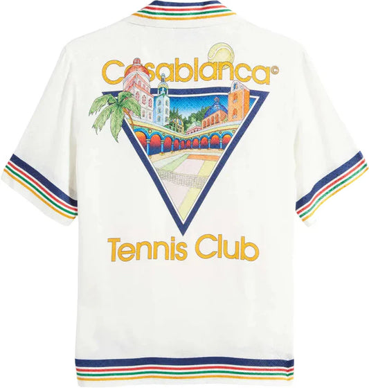 CASABLANCA Tennis Club IconSilk Shirt