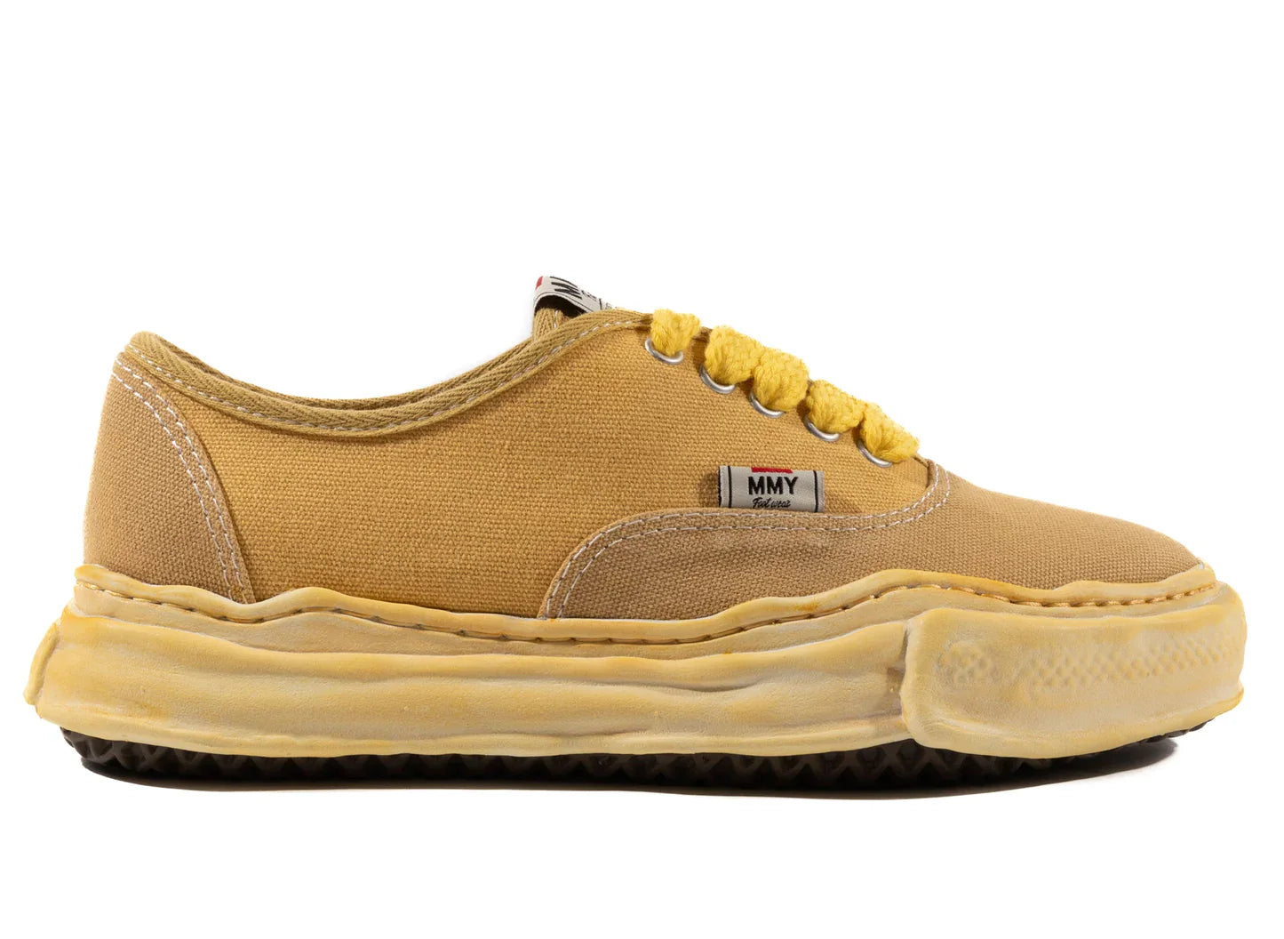 Maison Mihara Yasuiro Baker OD OG Sole Canvas Low Yellow