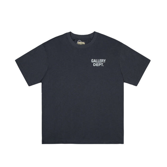 Gallery Dept. Logo Print Crew Neck T-Shirt Black