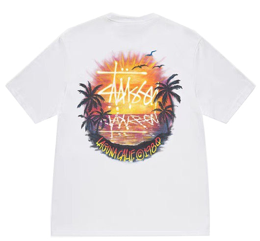 Stussy Sunset T-Shirt | White