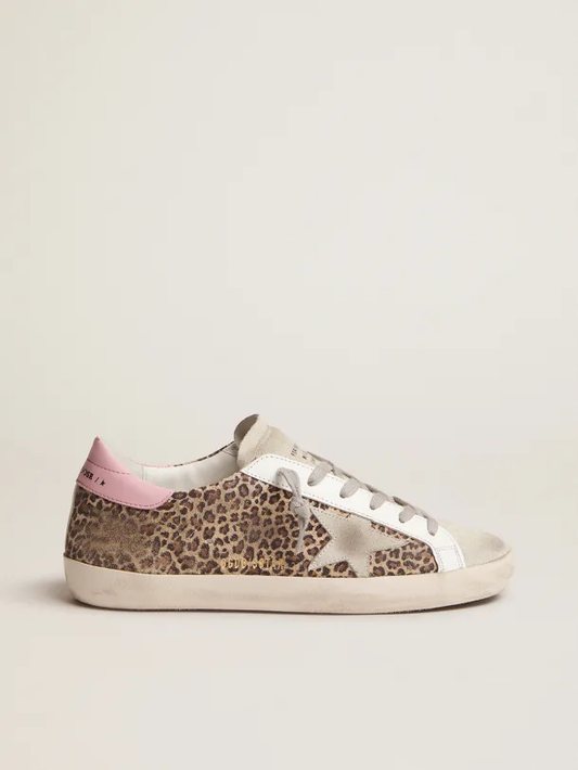 Golden Goose Super-Star Leopard-print suede