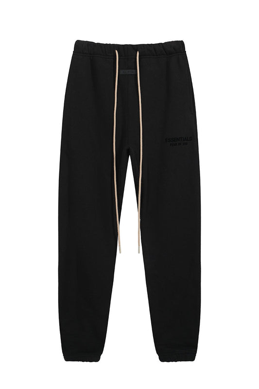 FEAR OF GOD ESSENTIALS logo-print Drawstring Track Pants Black