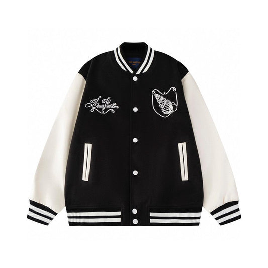 Louis Vuitton  Varsity Jacket Black White