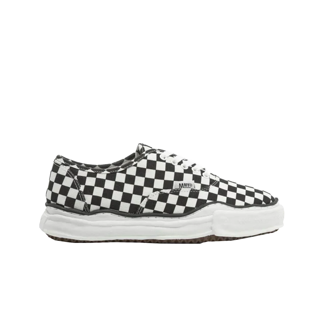 Maison Mihara Yasuiro Baker OG Sole Canvas Low Multi Check Black/White