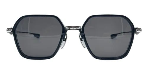 Chrome Hearts Danger Zone - Black / Brushed Silver Sunglasses