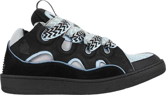 Lanvin Curb Sneaker Black Light Blue