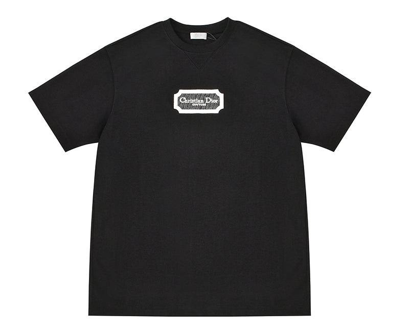 DIOR Christian Dior Couture Relaxed-Fit Black T-Shirt