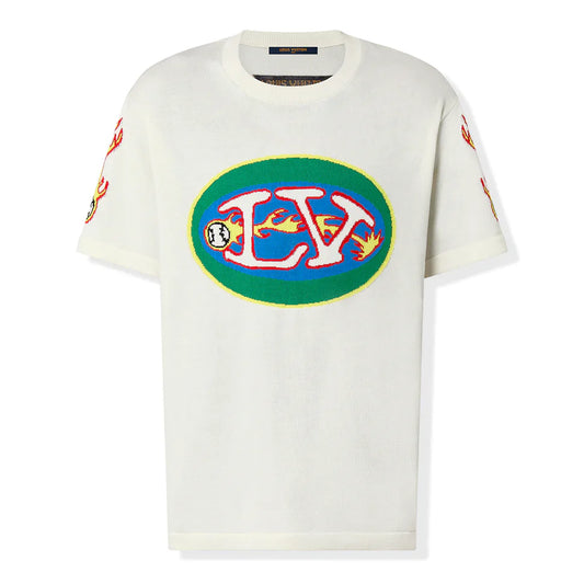 Louis Vuitton Graphic Short Sleeved Crewneck Tshirt White