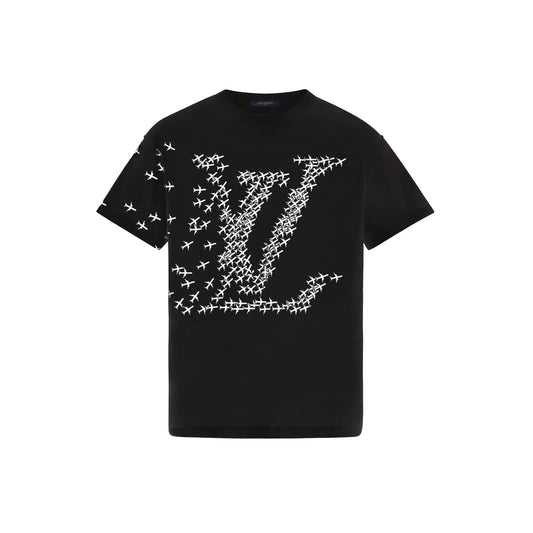 Louis Vuitton LV Planes Printed T-Shirt Black