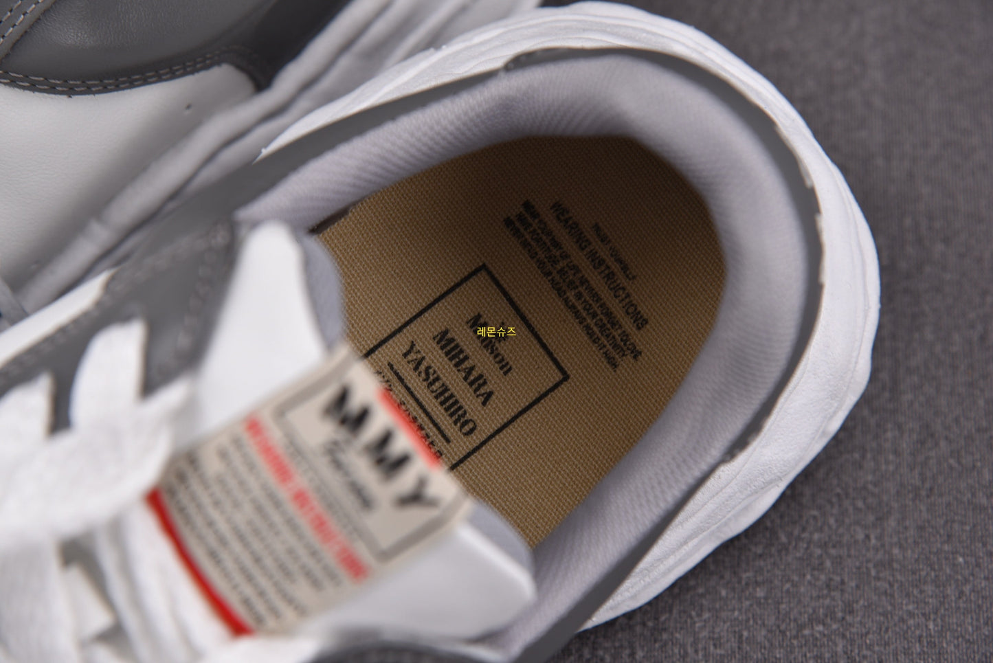 Maison Mihara Yasuiro Wayne Low OG Sole Leather - GREY/WHITE