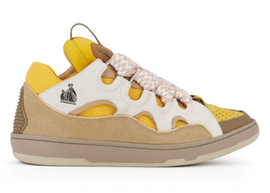 Lanvin Curb Sneaker Yellow Beige.