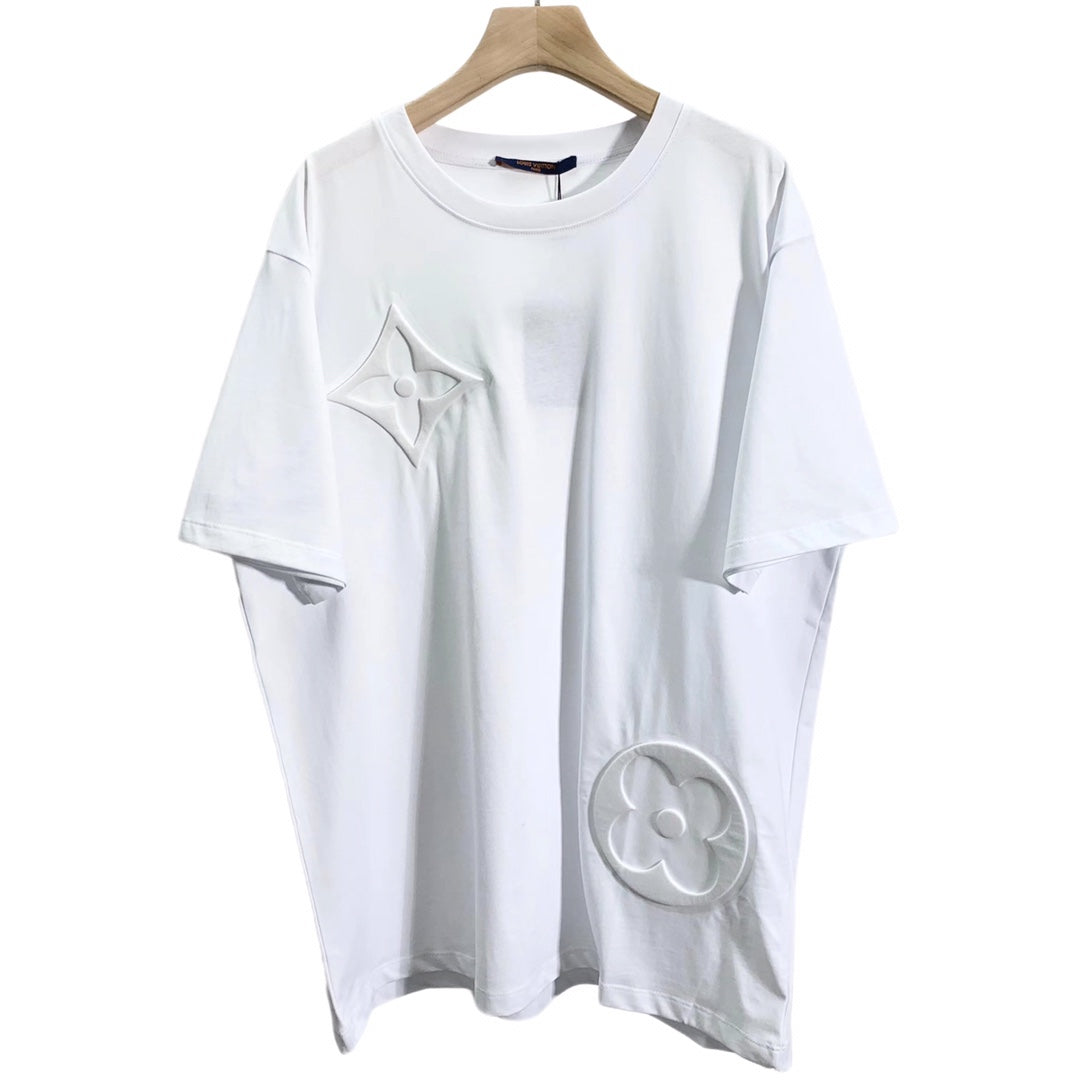 Louis Vuitton Relief Logo Tee White