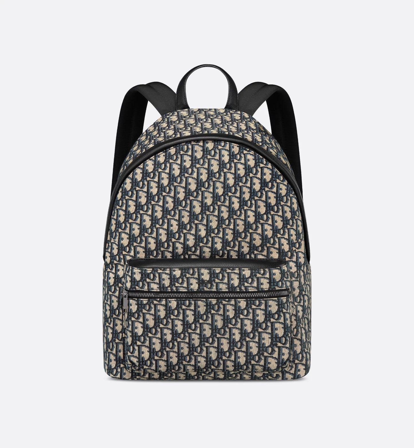 Dior Rider Backpack Oblique in beige and black jacquard
