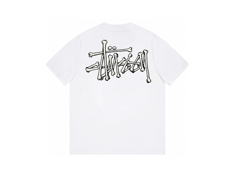 Stussy Bones Stock T-Shirt White