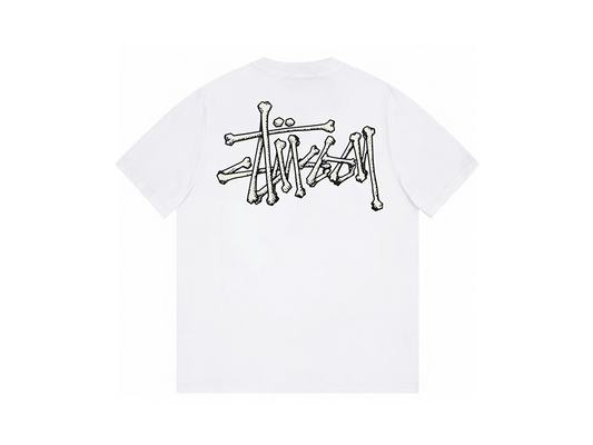 Stussy Bones Stock T-Shirt White