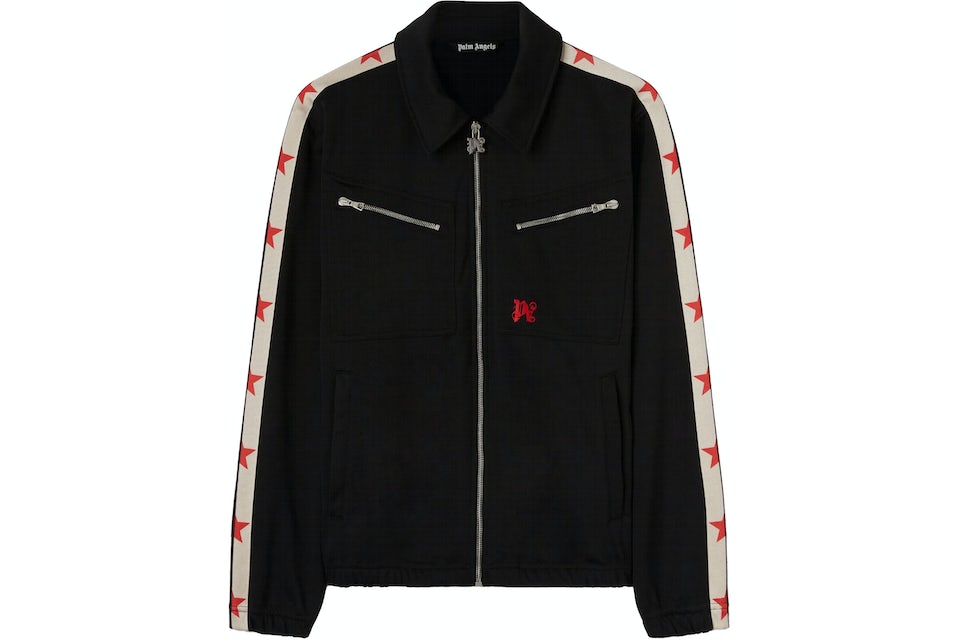 Palm Angels x Moneygram Haas F1 Team Track Jacket Black Red White