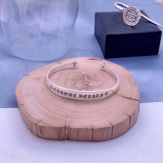Chrome Hearts - CH Plus Logo Flat Cuff Bracelet