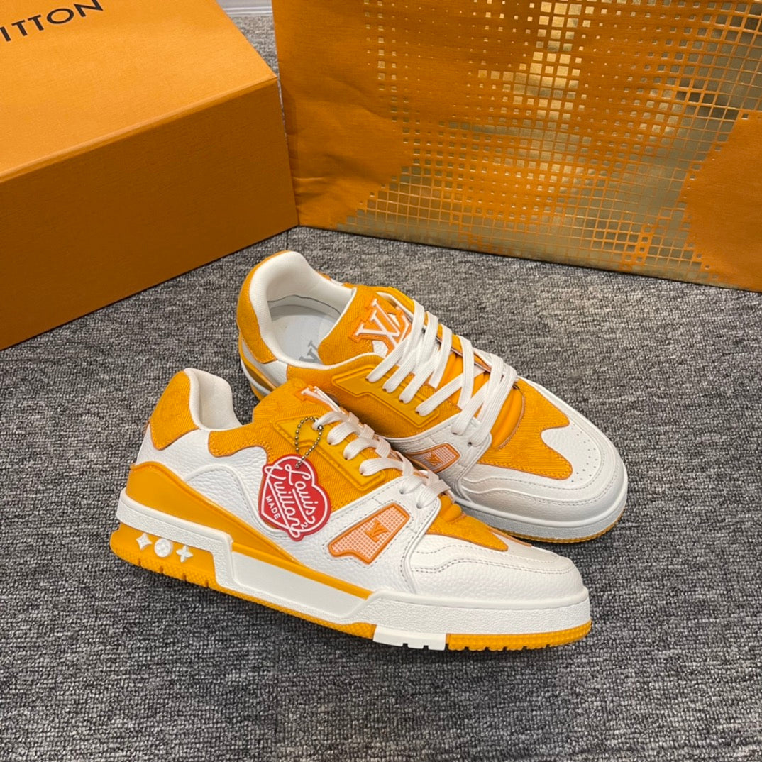 Louis Vuitton LV Made Trainer Monogram Denim White Yellow
