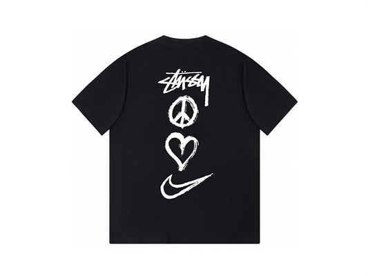 Nike x Stussy Peace, Love, Swoosh T-shirt Black