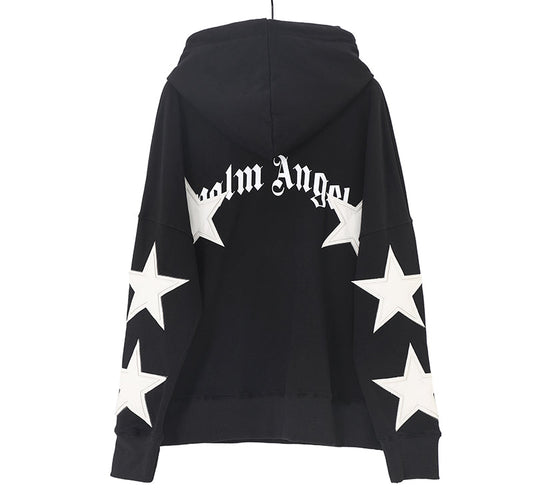 Palm Angels star-patch cotton hoodie