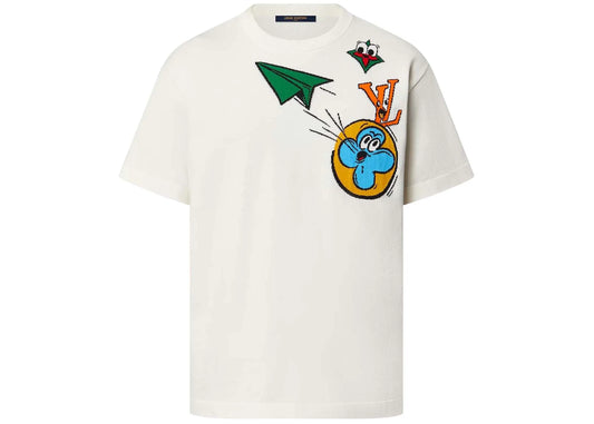 Louis Vuitton Monogram Comics Intarsia Short-Sleeved Crewneck Multicolor