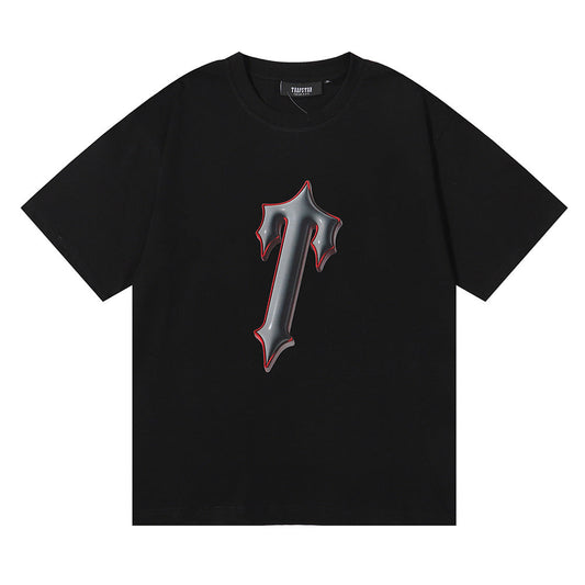 Trapstar 'T-Logo Red' Black T-Shirt