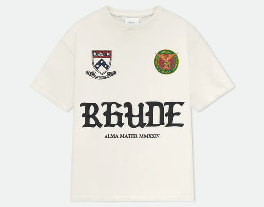 RHUDE RUNWAY SCRIPT T-Shirt | White
