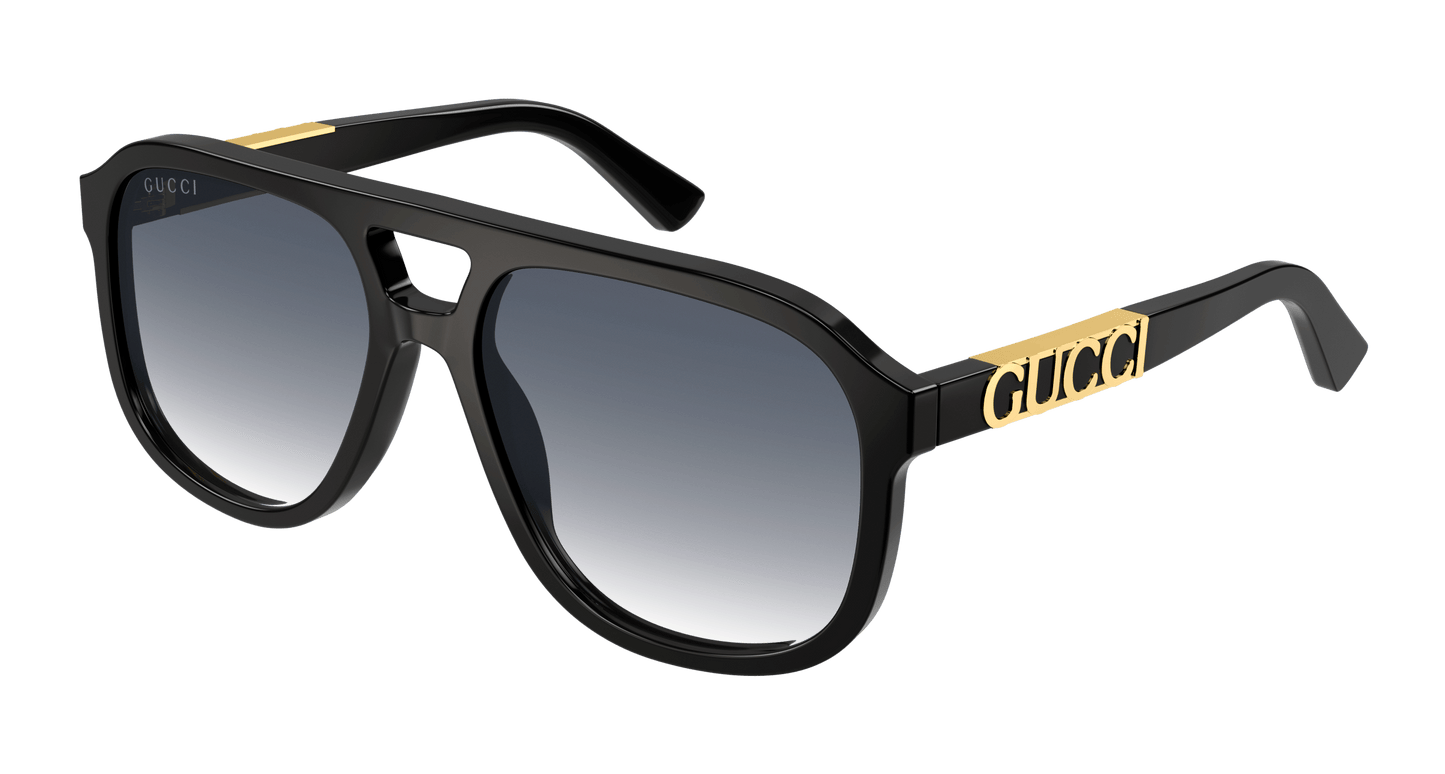 Gucci logo-plaque Tortoiseshell Sunglasses