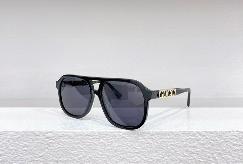 Gucci logo-plaque Tortoiseshell Sunglasses