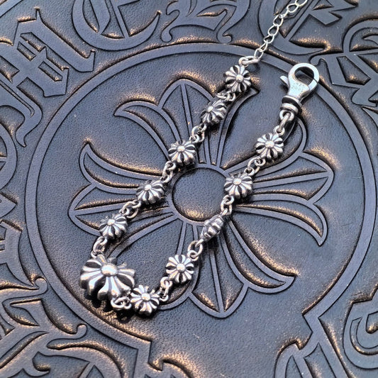 Chrome Hearts - Fine Cross Flower Bracelet