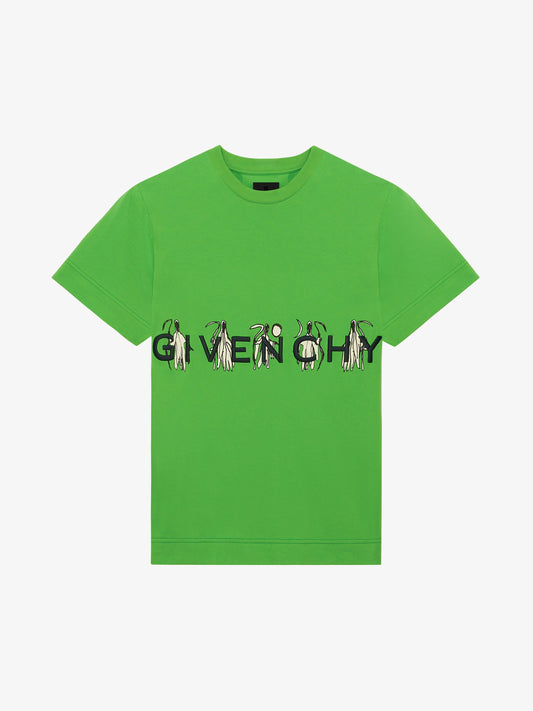 GIVENCHY X Josh Smith Reaper's Print Graphic Tee Green Apple