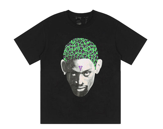 Vlone Rodman Cheetah T-shirt Black