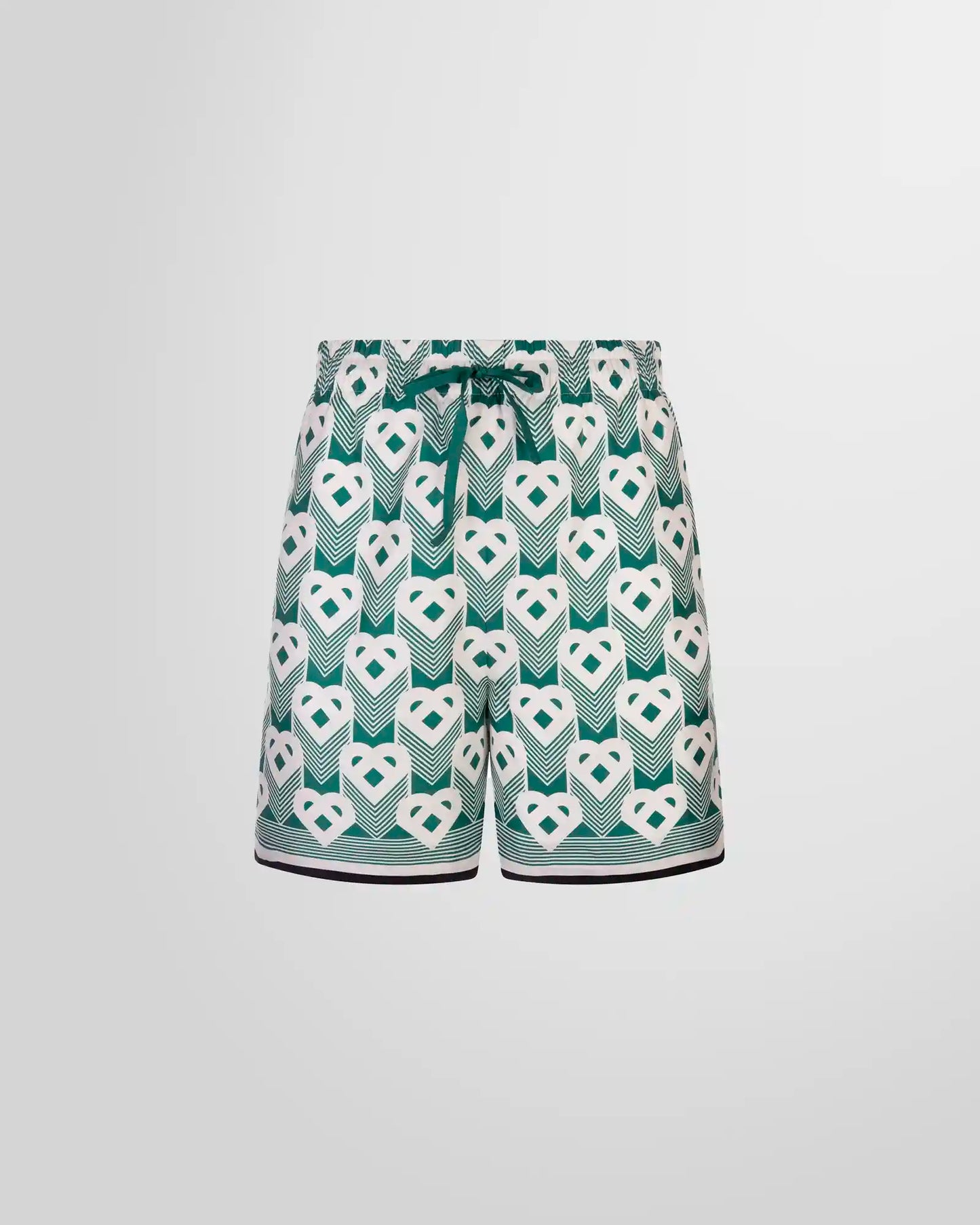 CASABLANCA Heart Monogram Sport Silk Short