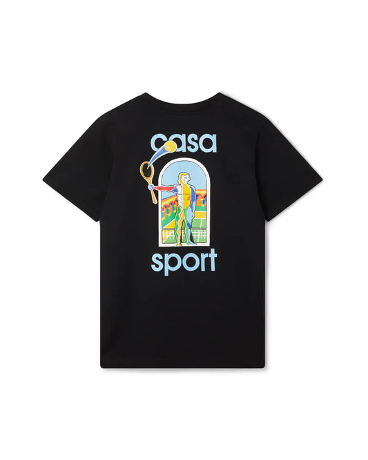 CASABLANCA Le Jeu Coloré T-Shirt Black