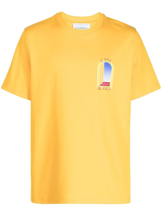 CASABLANCA ‘L’ARCHE DE NUIT’ T Shirt Yellow