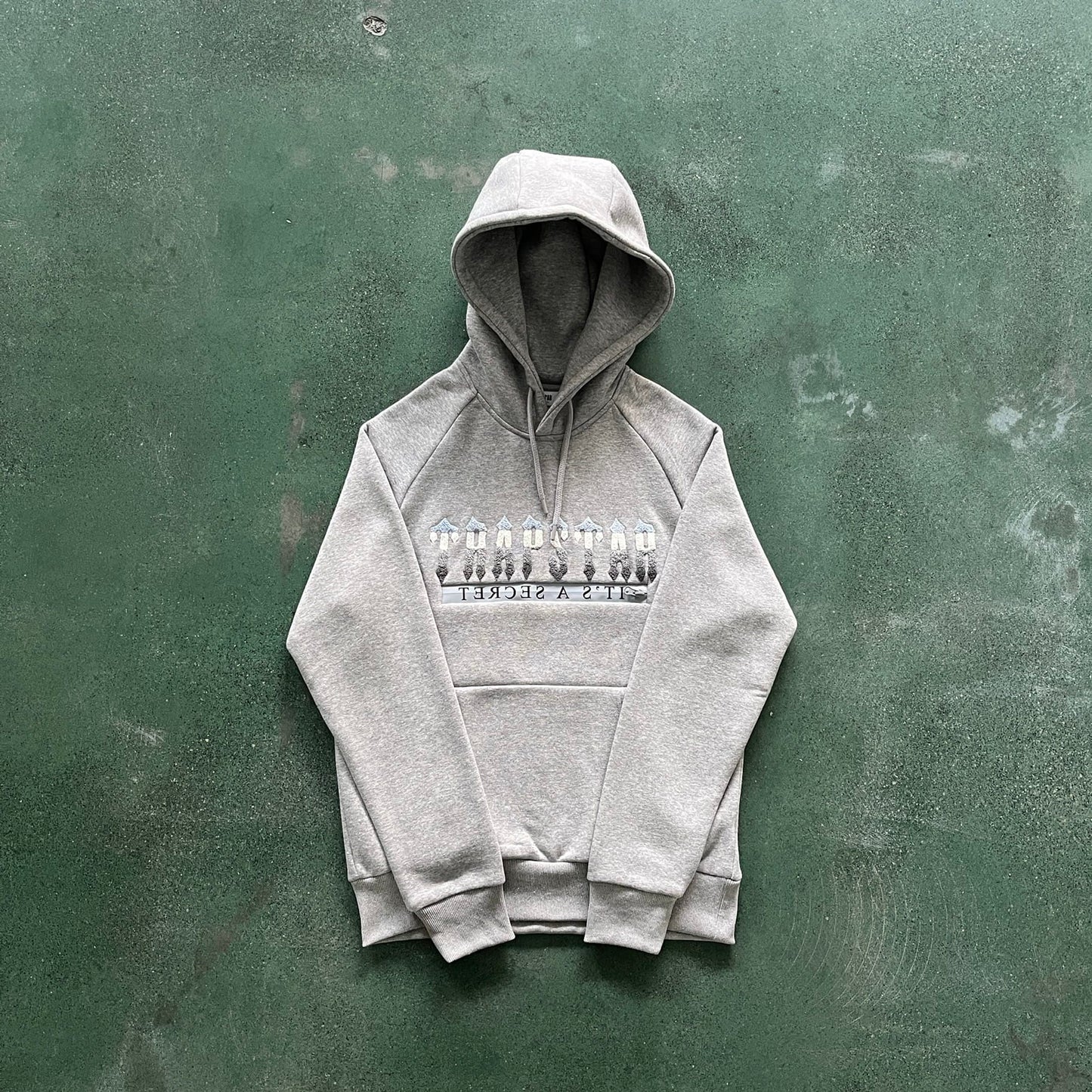 Tapstar Chenille Decoded 2.0 Hooded Tracksuit-Grey/Ice Blue