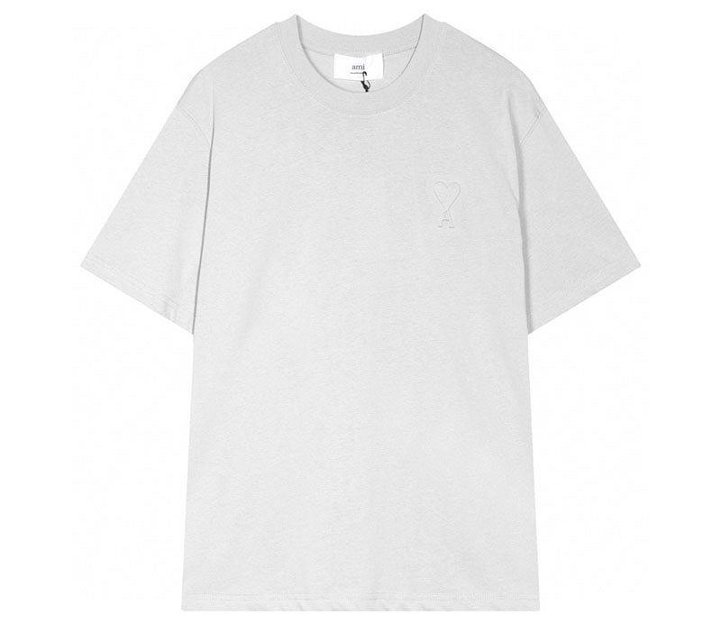AMI Paris logo-patch Cotton T-shirt White