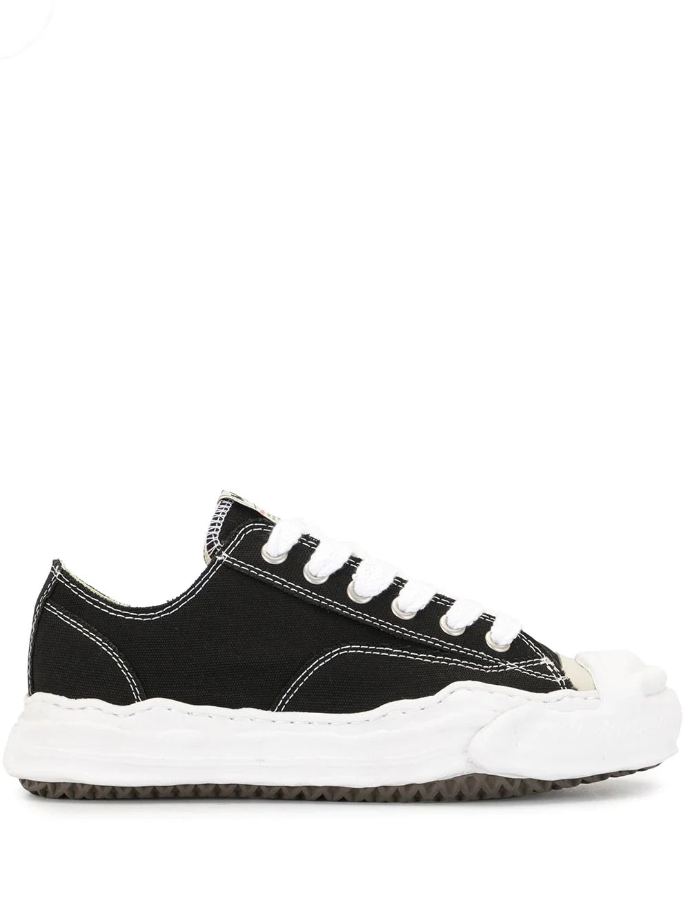 Maison Mihara Yasuiro Hank Low OG Sole Toe Cap Canvas - Black